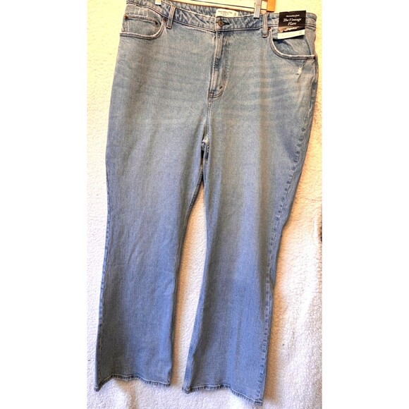 Abercrombie Fitch The Vintage Flare Jeans 35 LONG High Rise Curve Love NWT NEW - Picture 5 of 16